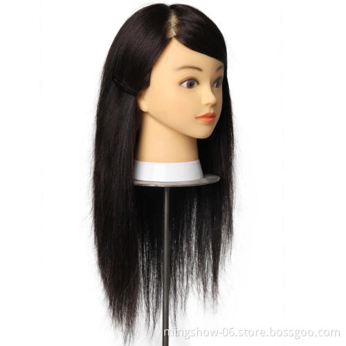 Wholesale 100 human hair hairdressing training mannequin head for hairdresser
